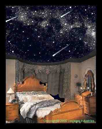 But when it's dark, your room  magically disappears!